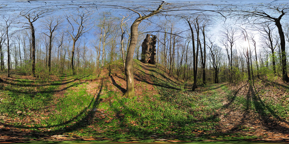 künstlichen Turmruine