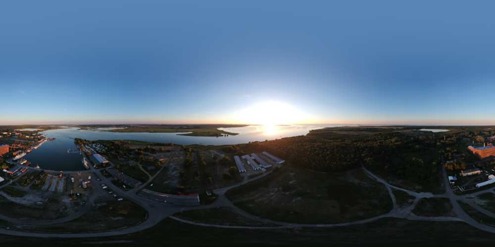 Sonnenuntergang Hafen Peenemünde