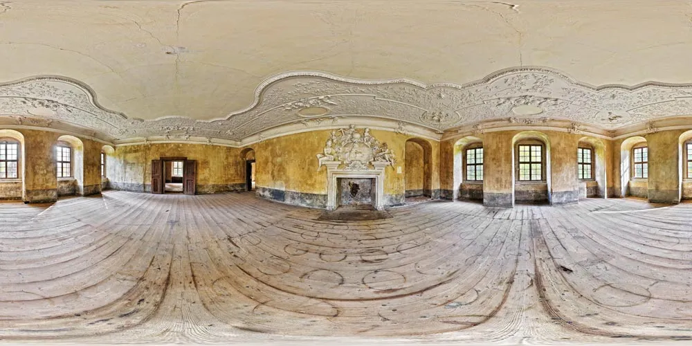 360° Panorama: Erdgeschoss 1 in Wasserschloss Tauchritz