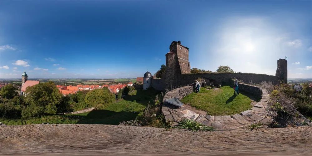 360° Panorama: Nord Aussicht in Burg Stolpen