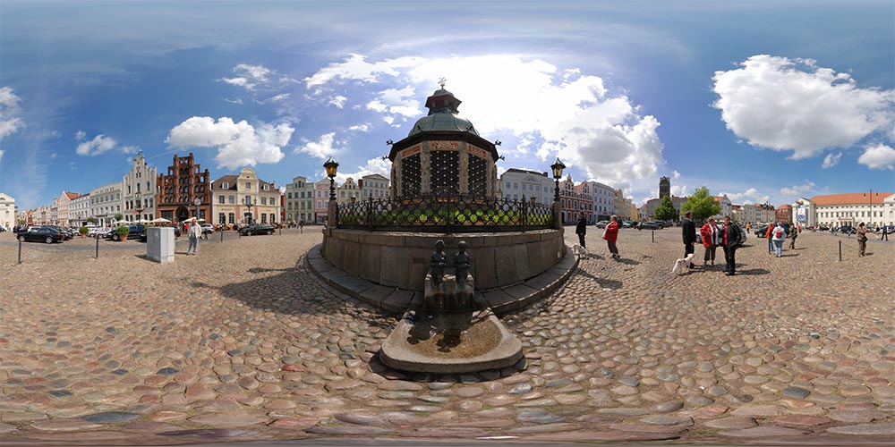 Wasserkunst auf dem Marktplatz