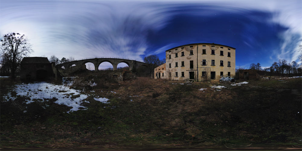 Wuischker Mühle bei Mondschein