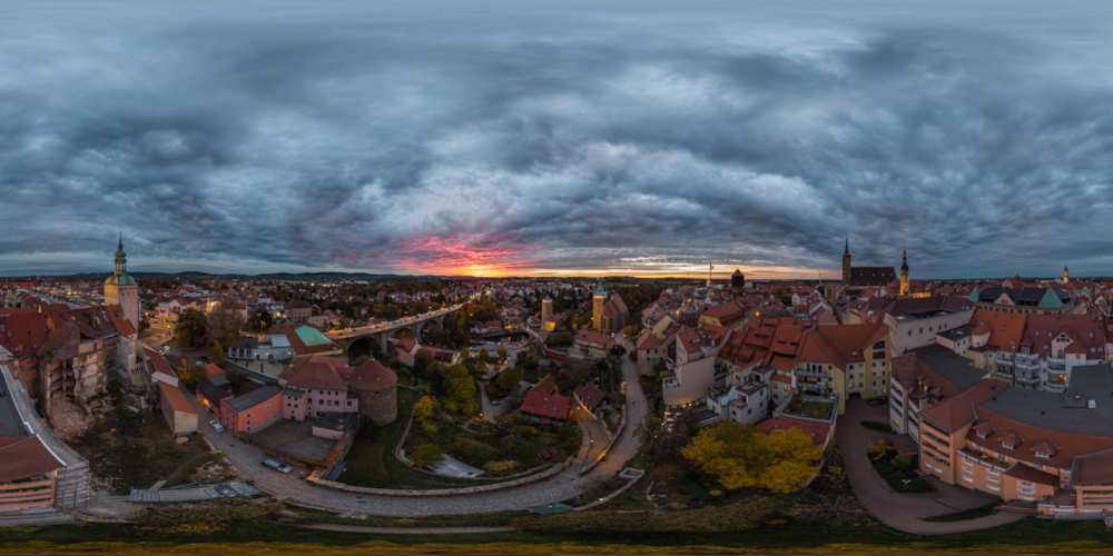 Mühltorgasse - Abendstimmung über Bautzen