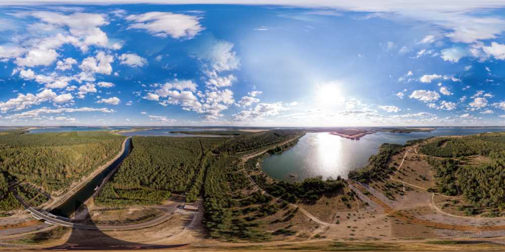 Luftpanorama - Aussichtsturm Rostiger Nagel