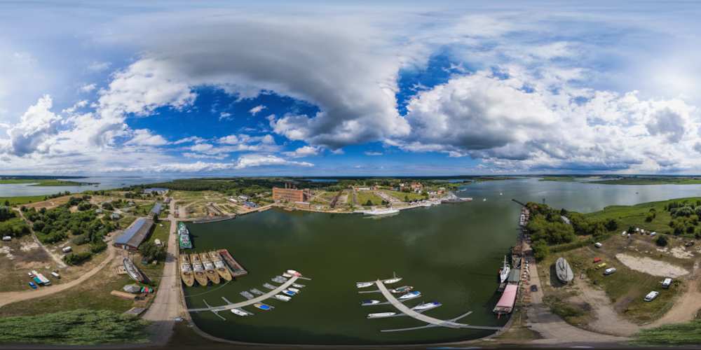 Luftpanorama - Halbinsel Usedom