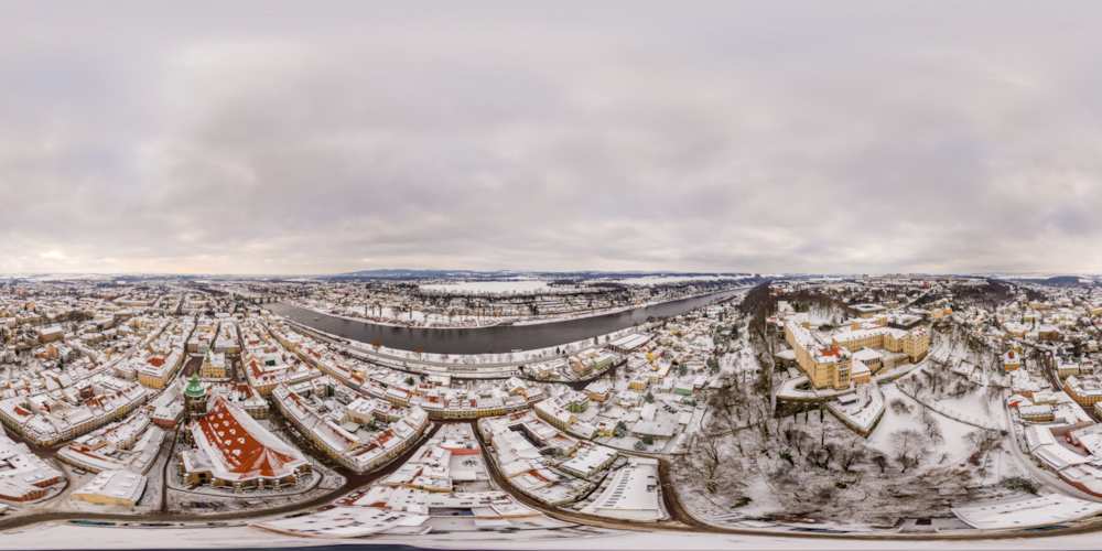 Luftpanorama - Schloss Pirna