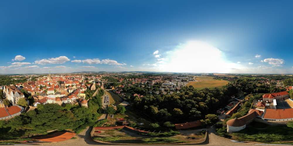 Luftpanorama - Bautzener Altstadt
