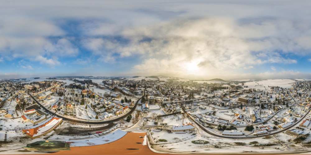 Luftpanorama - Kreuzkirche Seifhennersdorf