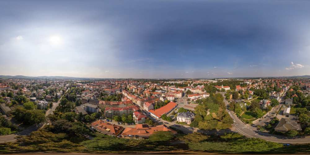 Luftpanorama - Villenviertel Bautzen