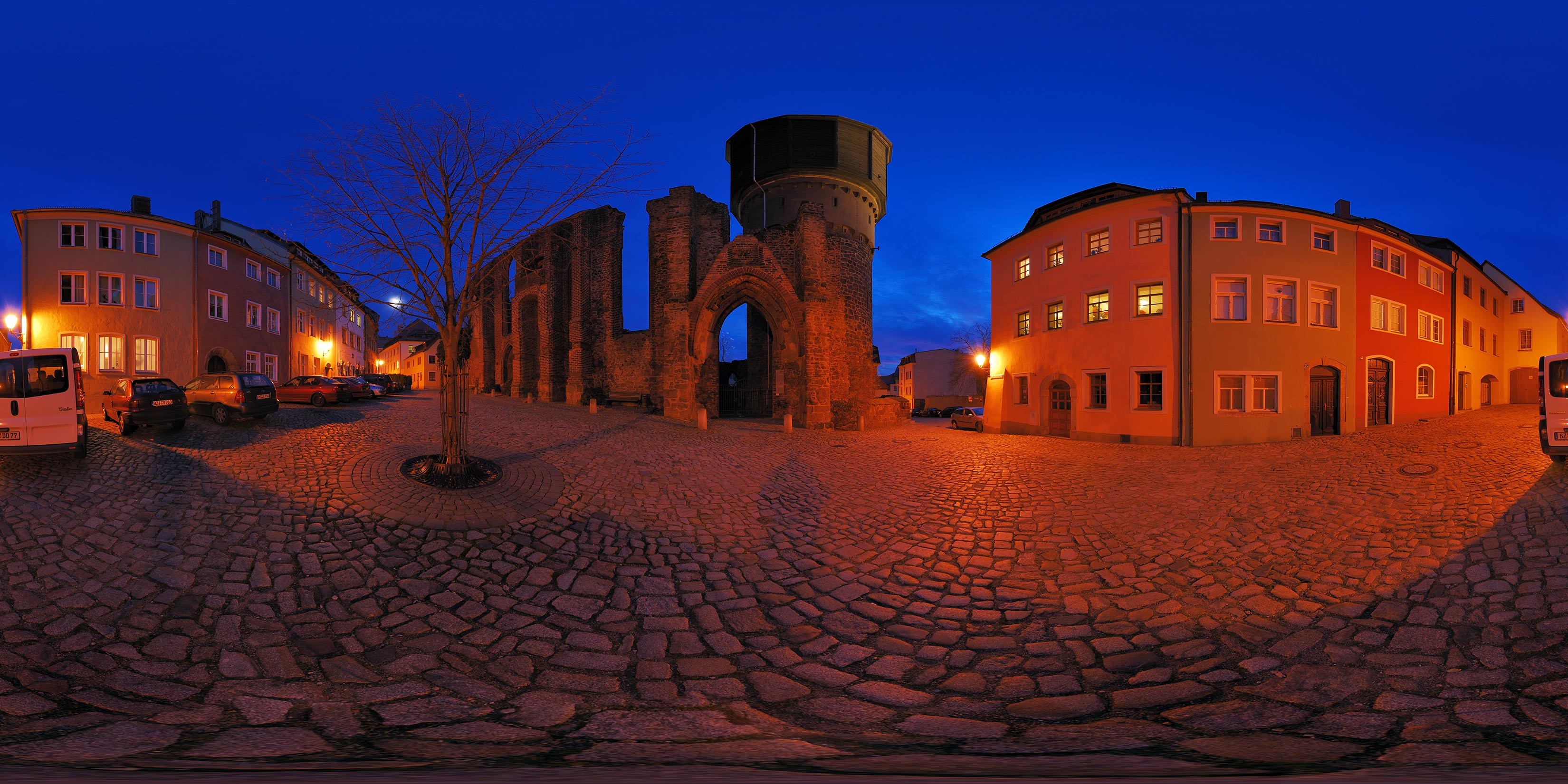 Mönchskirchruine und Wasserturm