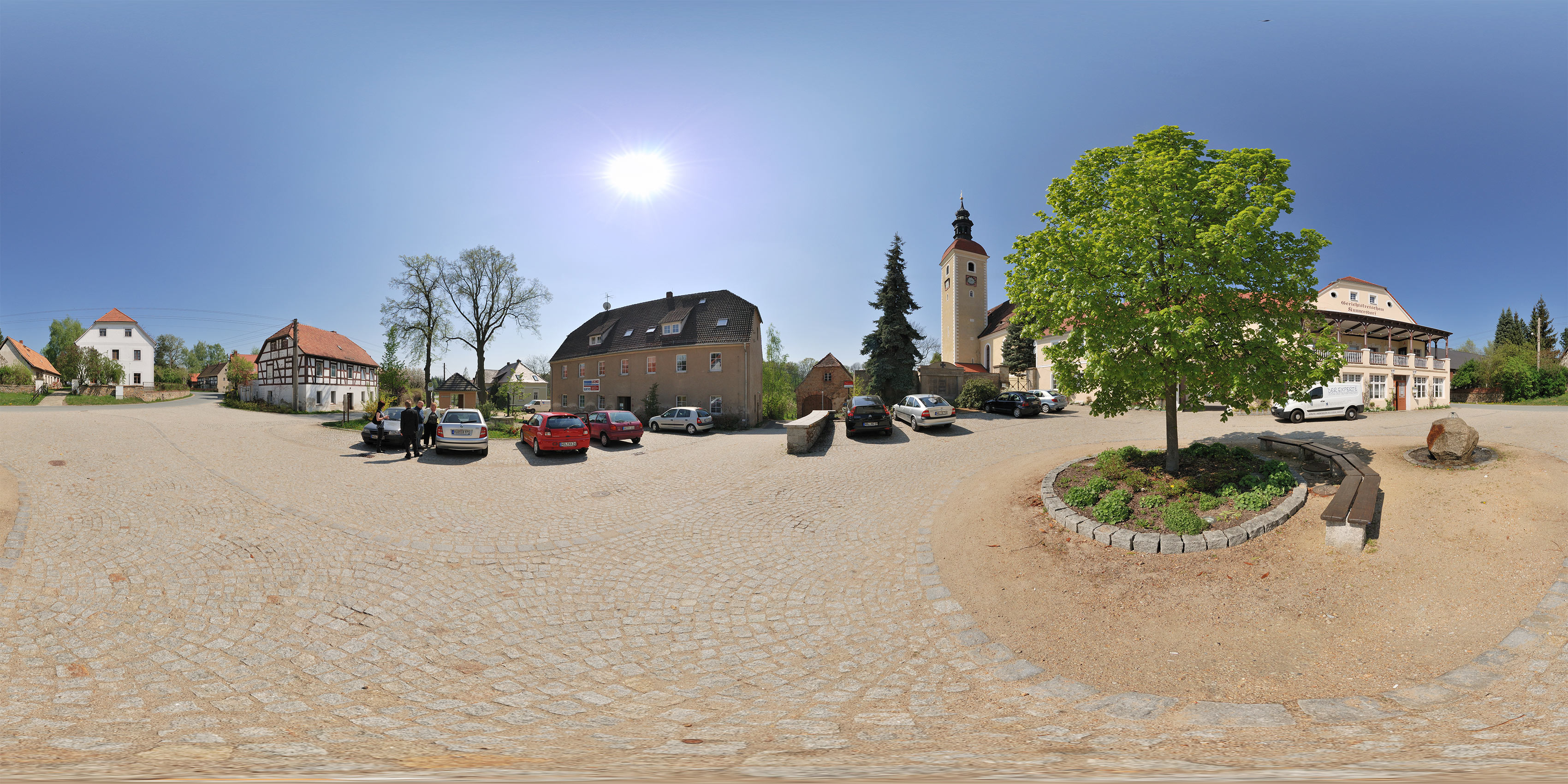 Kirchplatz in Kunnersdorf