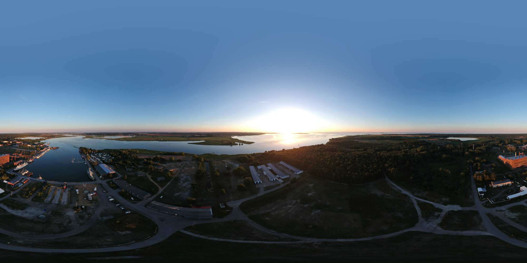 Sonnenuntergang Hafen Peenemünde