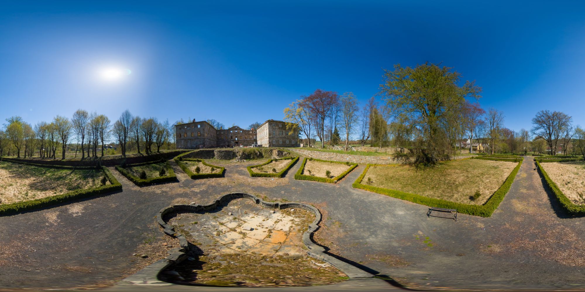 Schloss Lipová (Hainspach) - Schlossgarten