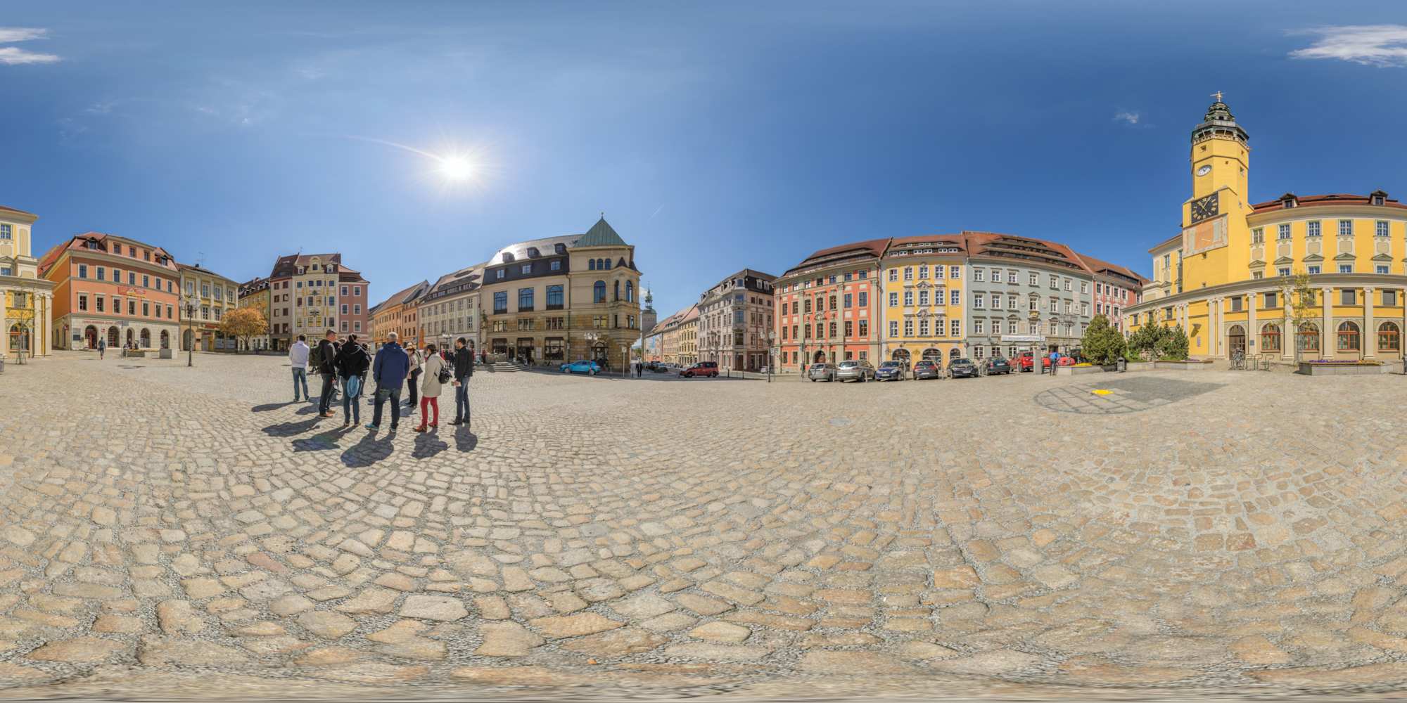 Bautzener Hauptmarkt mit Rathaus
