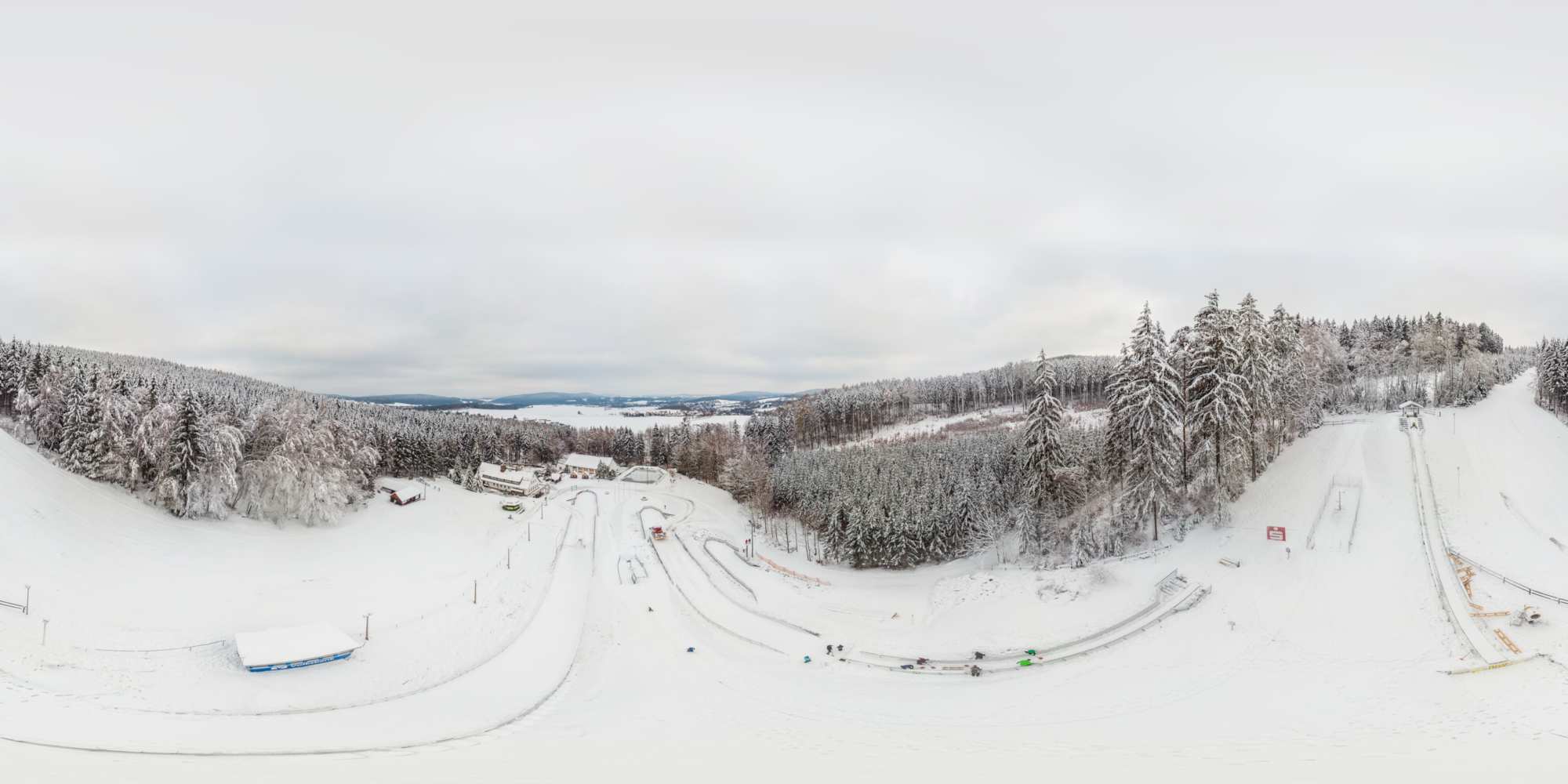 Luftpanorama - Skigebiet Tännicht