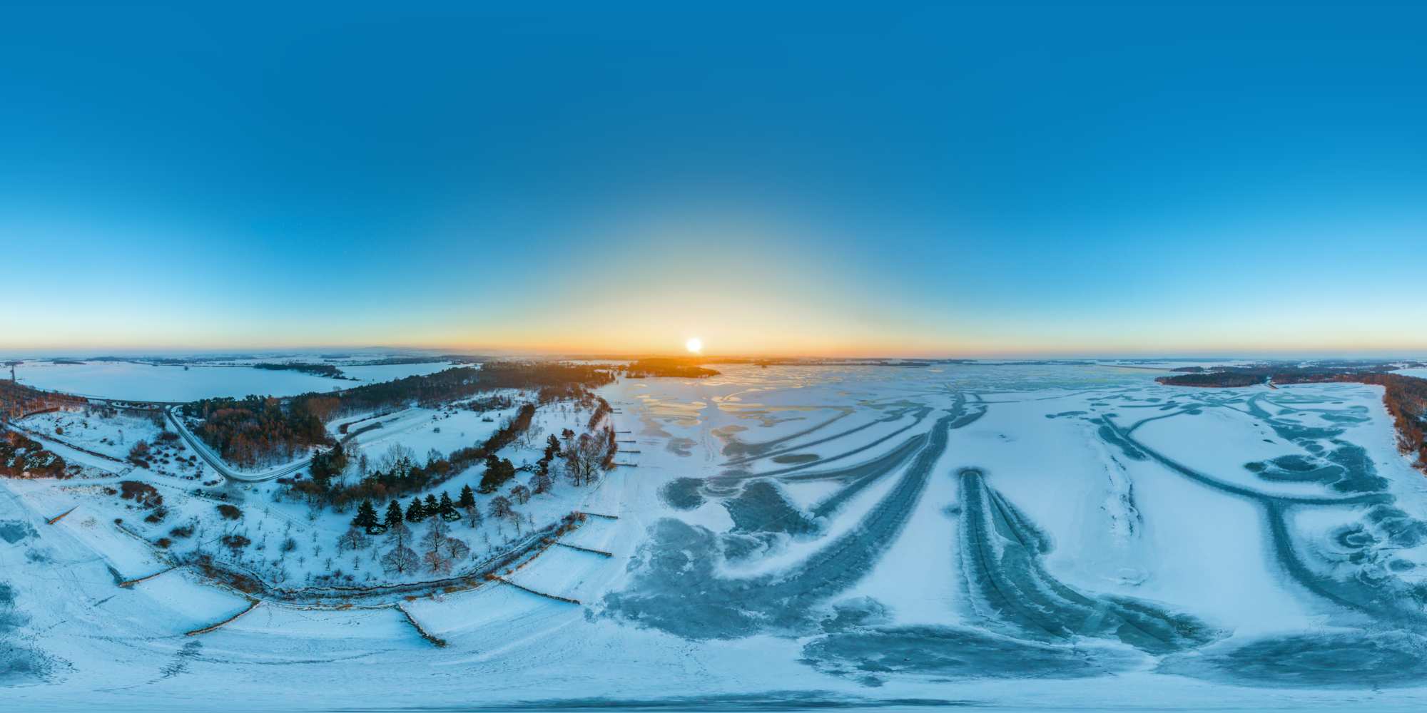 Luftpanorama - Stausee Bautzen