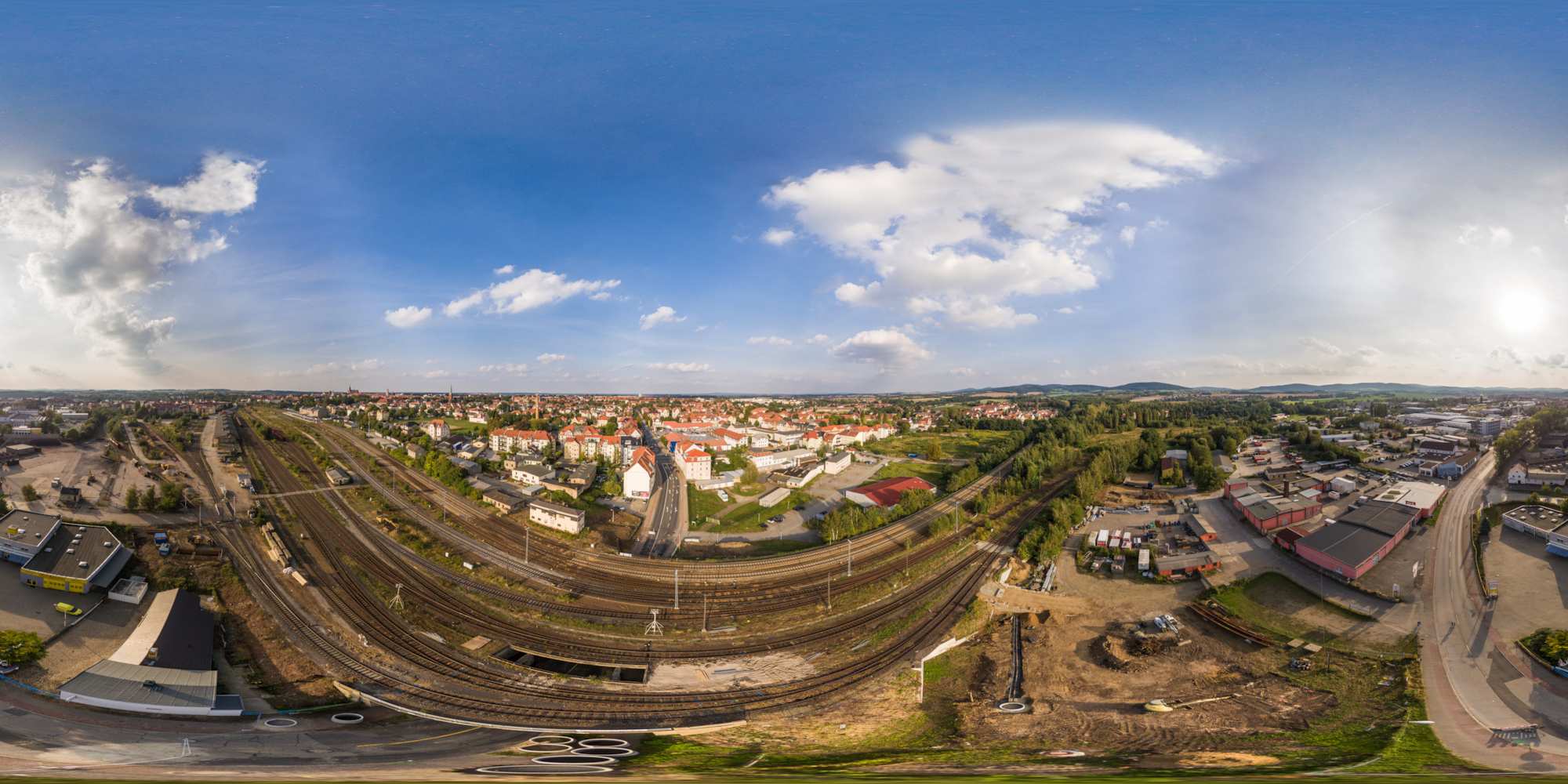 Luftpanorama - Zeppelinstraße